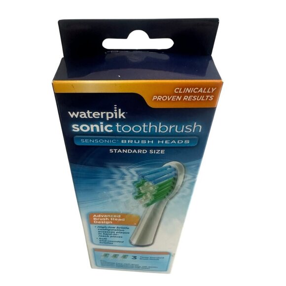 Waterpik Sonic Toothbrush Pack of Three Replacement Heads Oral Care NIP NEW - Picture 3 of 8